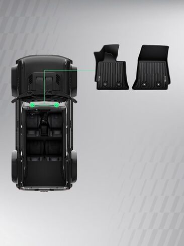 YHTAUTO Floor Mats Fit 2014-2019 Chevrolet Corvette, TPE All Weather Car Mats Waterproof Anti-Slip Odorless Floor Liner, Interior Accessories, 1st Row, Set of 2 in Saudi Arabia