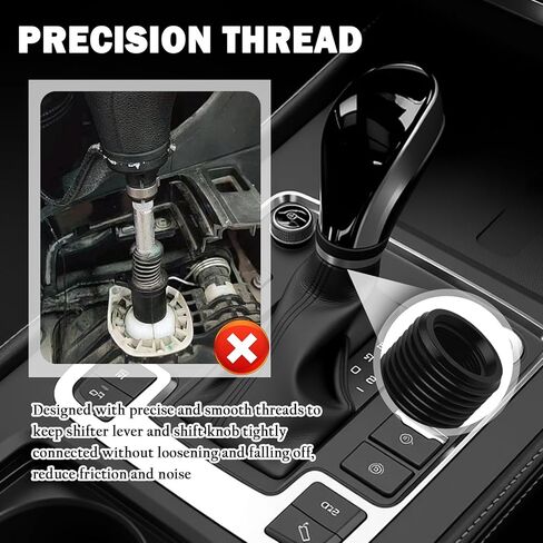 5PCS Car Gear Shift Knob Adapter Aluminum Alloy,Precision Thread Gear Shifter Knobs Adapter Kit Includes M8/M10/M12×1.25,M10/M14×1.5,Universal Stick Shift Knob Car Accessories in Kuwait