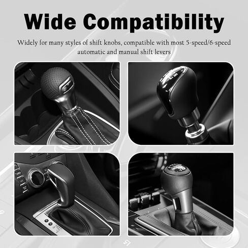 5PCS Car Gear Shift Knob Adapter Aluminum Alloy,Precision Thread Gear Shifter Knobs Adapter Kit Includes M8/M10/M12×1.25,M10/M14×1.5,Universal Stick Shift Knob Car Accessories in Kuwait