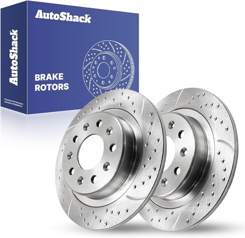 AutoShack 11.34 بوصة (288 مم) استبدال دوارات الفرامل الصلبة الخلفية لـ 2018-2025 شيفروليه إكوينوكس 2016-2025 شيفروليه ماليبو 2018-2024 جي إم سي تيرين 2017-2018 بويك إنفيجن مجموعة قطعتين in Saudi Arabia