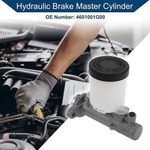 No.4601001G00/M39593 Brake Master Cylinder with Reservoir for Nissan D21 1886-1994 Hydraulic Master Cylinder Aluminum Alloy 1 Pc Silver Tone White in Saudi Arabia