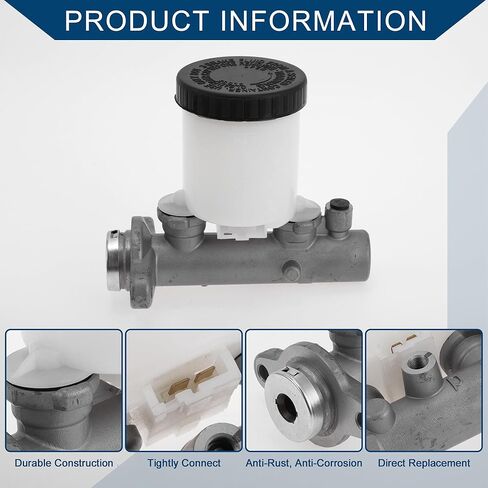 No.4601001G00/M39593 Brake Master Cylinder with Reservoir for Nissan D21 1886-1994 Hydraulic Master Cylinder Aluminum Alloy 1 Pc Silver Tone White in Saudi Arabia