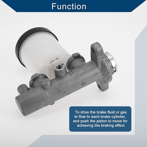 No.4601001G00/M39593 Brake Master Cylinder with Reservoir for Nissan D21 1886-1994 Hydraulic Master Cylinder Aluminum Alloy 1 Pc Silver Tone White in Saudi Arabia
