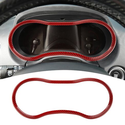for Durango Dash Gauges Cluster Trim Cover for Grand Cherokee 2014-2020 for Dodge Durango 2011-Present Red Carbon Fiber Interior Accessories 1pc in Saudi Arabia