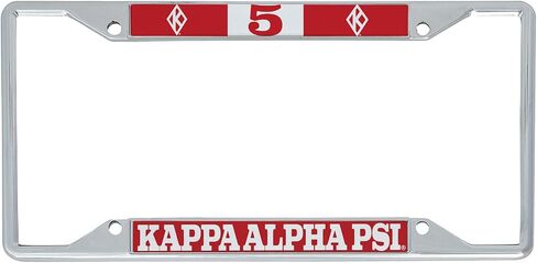 Desert Cactus Kappa Alpha Psi Car Accessories Kappas Nupes Metal License Plate Frame and Tag Holder for Front or Rear of Vehicle (#5 License Plate Frame) in Saudi Arabia