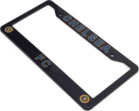 License Plate Frame Cover for Chelsea FC Fans – Black – 12.25" x 6.25" - Ideal Gift for Sports Fans & Supporters – Slim Design in Kuwait