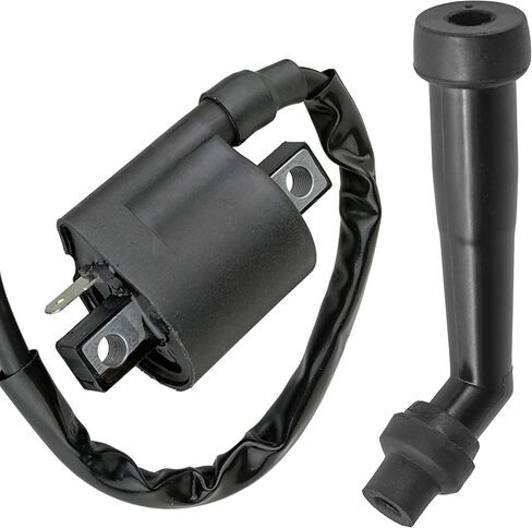 Caltric Ignition Coil with Spark Plug Boot Cap Compatible with Yamaha Grizzly 600 1998 1999 2000 2001 in Saudi Arabia