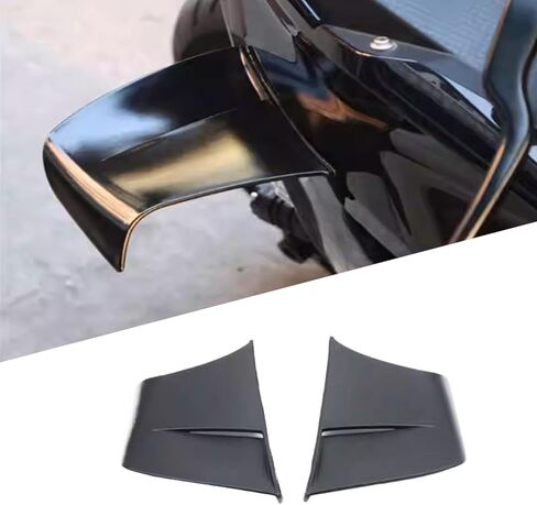 لـ Ninja 500 ninja500 2025 2024 ملحقات ثابتة الجناح للدراجات النارية الجانب سبويلر الرياح دليل الجناح الجانبي الرياح الجناح الطائر الجناح الديناميكي الهوائي سكين الرياح (أسود) in Kuwait