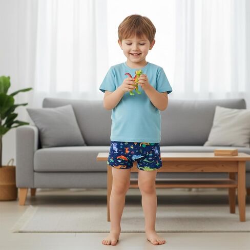 5 Pack Toddler Boys Underwear Soft Breathable Colorful Dino Briefs Boxer Shorts Set in Saudi Arabia