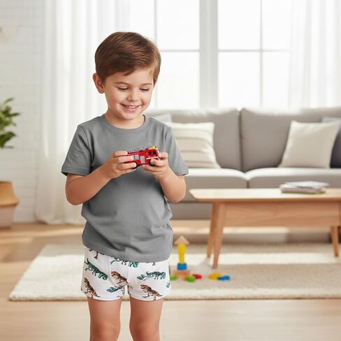 5 Pack Toddler Boys Underwear Soft Breathable Colorful Dino Briefs Boxer Shorts Set in Saudi Arabia