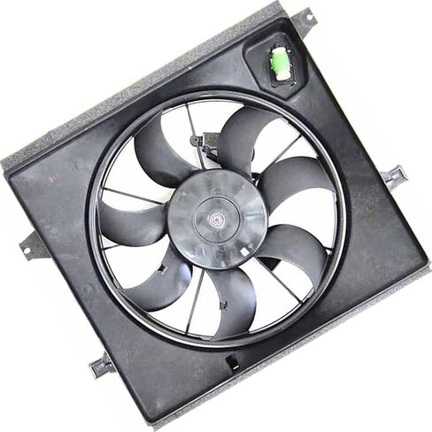 1 PCS Dual Radiator and Condenser Fan Assembly fits Kia Soul 2010 2011 Replacement 253802K000 in Kuwait