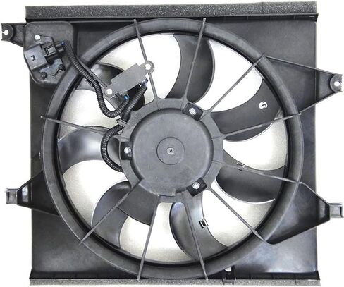 1 PCS Dual Radiator and Condenser Fan Assembly fits Kia Soul 2010 2011 Replacement 253802K000 in Kuwait