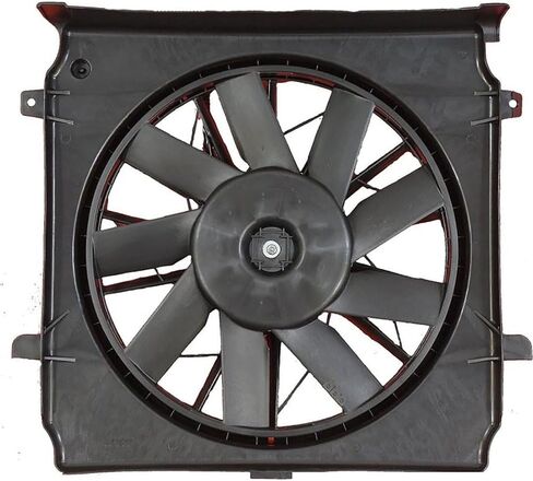 1 x Dual Radiator and Condenser Fan Assembly fits Jeep Liberty 2006 2007 Replacement 5183563AA in Saudi Arabia