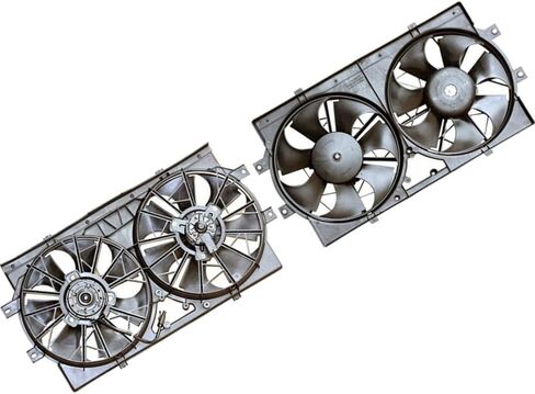 1 PCS Dual Radiator and Condenser Fan Assembly fits Chrysler Cirrus 1995 1996 1997 1998 1999 2000 fits Dodge Stratus 1995 1996-1997 Replacement 4761507, 4592067, 4592084 in Saudi Arabia