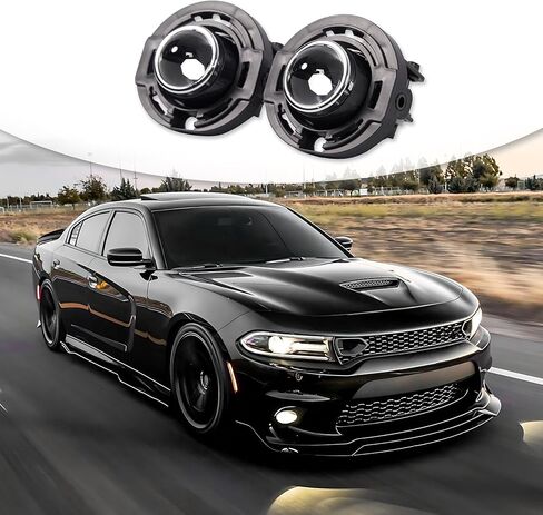 Fog Lights Compatible With 2015-2023 Dodge Charger, Black Front Bumper Left Right Side Fog Light Lamps 12V 55W H11 LED Bulbs Replacement Mopar 68425774AA （One piece per pack, not a pair） in Kuwait