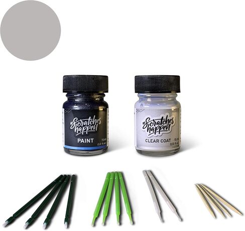 ScratchesHappen Exact-Match Touch Up Paint Kit - Silver Mist (PSE/SSE) for Chrysler - Essential (Paint + Clear Coat) in Saudi Arabia