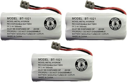 BT-1021 BBTG0798001 2.4V DC 300-mAh Rechargeable Battery for Cordless Phone - 5 Pack in Saudi Arabia