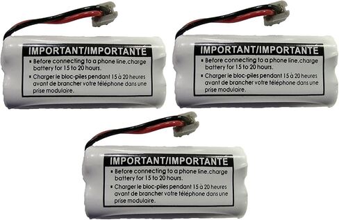 BT-1021 BBTG0798001 2.4V DC 300-mAh Rechargeable Battery for Cordless Phone - 5 Pack in Saudi Arabia