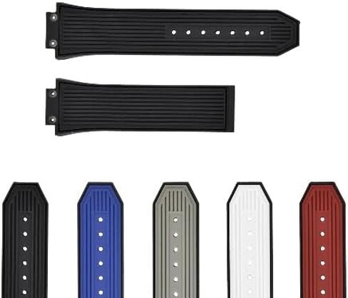 Ewatchparts 27/17MM RUBBER SILICONE WATCH BAND STRAP FOR HUBLOT BIG BANG SPORT MODEL WATCH in Saudi Arabia