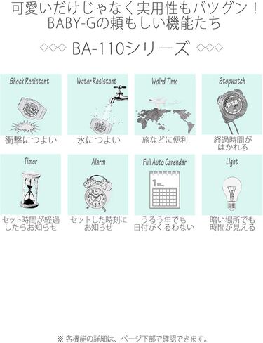 ساعة كاسيو Baby-G Big Case Series للسيدات BA-110-7A1JF (استيراد اليابان) in Kuwait