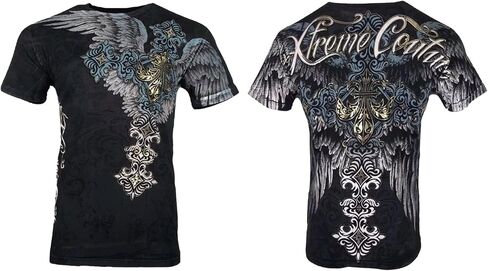 Xtreme Couture by Affliction Men T-Shirt Sinner Tattoo Biker in Saudi Arabia