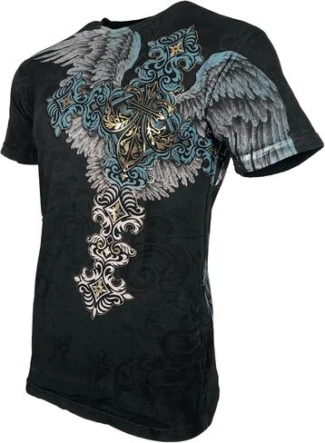 Xtreme Couture by Affliction Men T-Shirt Sinner Tattoo Biker in Saudi Arabia