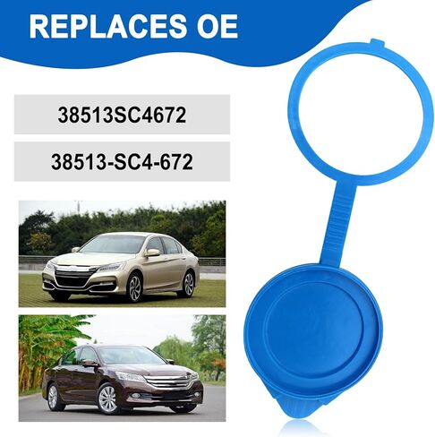 38513-SC4-672 Windshield Wiper Washer Fluid Reservoir Cap, Compatible with Honda Odyssey 2012-2017 Crosstour 2013-2015 CR-V 2013 MDX 2001-2009 RDX 2007-2018 ILX Hybrid 2013-2014 etc in Saudi Arabia