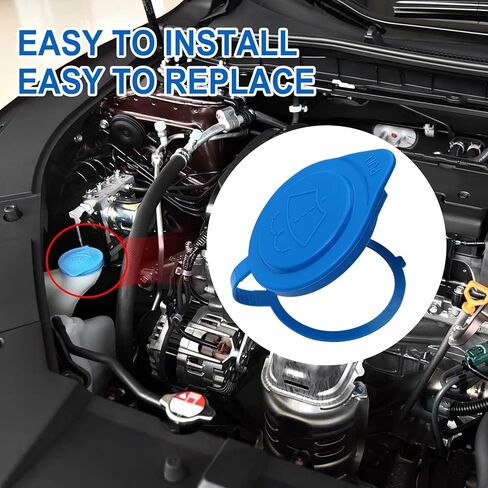 38513-SC4-672 Windshield Wiper Washer Fluid Reservoir Cap, Compatible with Honda Odyssey 2012-2017 Crosstour 2013-2015 CR-V 2013 MDX 2001-2009 RDX 2007-2018 ILX Hybrid 2013-2014 etc in Saudi Arabia