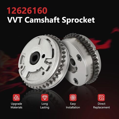 HYR مدخل وعادم محرك عمود الحدبات فيزر VVT ترس ضرس مناسب لموديلات تشيفي جي إم سي كاديلاك وبويك - إكوينوكس إمبالا ترافيرس كامارو تيرين ATS Enclave Allure، V6 3.0L 3.6L، #12626160، 12626161 in Kuwait