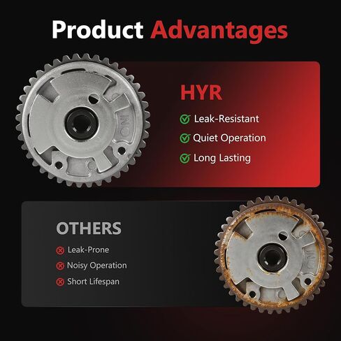 HYR مدخل وعادم محرك عمود الحدبات فيزر VVT ترس ضرس مناسب لموديلات تشيفي جي إم سي كاديلاك وبويك - إكوينوكس إمبالا ترافيرس كامارو تيرين ATS Enclave Allure، V6 3.0L 3.6L، #12626160، 12626161 in Kuwait