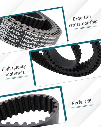 Engine Timing Belt Fit for Chevy Cruze 2011-2015 for Cruze Limited 2016 for Sonic 2012-2018 for Aveo/Aveo5 2009-2011 Fit for Saturn Astra 2008-2009 Fit for Pontiac G3 2009-2010 Replace T338 24422964 in Saudi Arabia