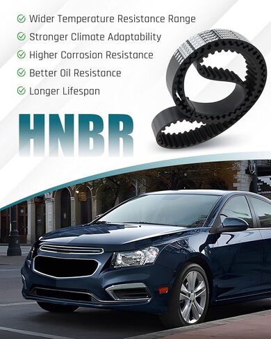 Engine Timing Belt Fit for Chevy Cruze 2011-2015 for Cruze Limited 2016 for Sonic 2012-2018 for Aveo/Aveo5 2009-2011 Fit for Saturn Astra 2008-2009 Fit for Pontiac G3 2009-2010 Replace T338 24422964 in Saudi Arabia