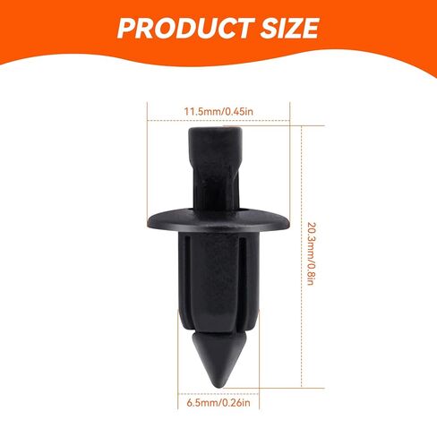 SECLUDE 20PCS M6 Fender Clip Retainer Bumper Fasteners Rivets Clips Push Rivet Pins Bolt Flare Clip Compatible with Honda Kawasaki Suzuki GSX-R Yamaha YZF R1 R6 in Kuwait