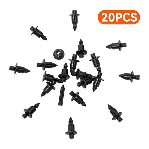 SECLUDE 20PCS M6 Fender Clip Retainer Bumper Fasteners Rivets Clips Push Rivet Pins Bolt Flare Clip Compatible with Honda Kawasaki Suzuki GSX-R Yamaha YZF R1 R6 in Kuwait