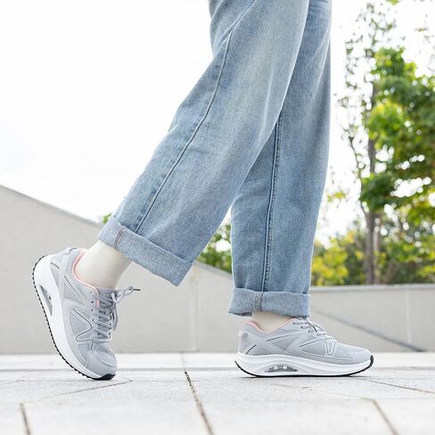 Autper Plantar Fasciitis Shoes Women Walking Arch Support Tennis Casual Athletic Nurse Orthotic Sneakers for Foot Pain Relief in Saudi Arabia