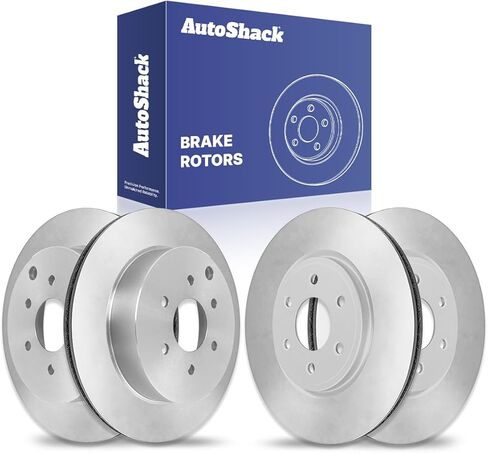 AutoShack Front Vented & Rear Vented Brake Rotors 4-PC Set Replacement for 2005-2012 Nissan Pathfinder in Saudi Arabia