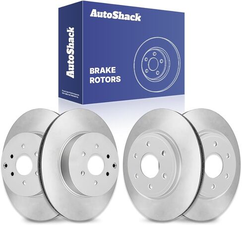 AutoShack Front Vented & Rear Vented Brake Rotors 4-PC Set Replacement for 2005-2012 Nissan Pathfinder in Saudi Arabia