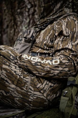 قميص Nomad الرجالي Mirage بأكمام طويلة، قميص صيد عالي الأداء، Mossy Oak Bottomland، مقاس كبير in Saudi Arabia