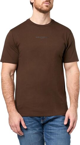 KARL LAGERFELD Mens Short Sleeve Karl Logo Crewneck Regular Fit T-Shirt in Saudi Arabia