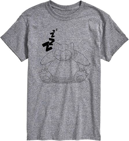 Pokémon - Snorlax Zzz - تي شيرت رجالي برسومات بأكمام قصيرة in Kuwait