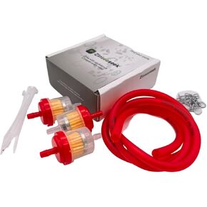 Universal Gas Inline Fuel Filters with Magnet for Dirt Bikes ATVs Small Tractors Lawn Mowers Garden Equipment Tillers Snowmobiles Go Karts Generators (Red) in Saudi Arabia