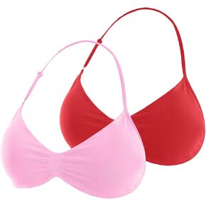 UG Active 2 Pack Halter Yoga Bras for Women Backless Sports Bra Spaghetti Straps Workout Gym Bras with Removable Pads in Saudi Arabia