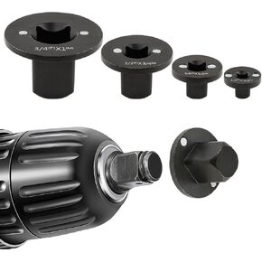 مجموعة محول مقبس الصدمات المنخفض، مجموعة محولات سقاطة المحرك 4 قطع للمساحات الضيقة - تتضمن محولات حجم المحرك 3/8 بوصة إلى 1/2 بوصة، 1/4 بوصة إلى 3/8 بوصة، 3/4 بوصة إلى 1 بوصة، 1/2 بوصة إلى 3/4 بوصة in Kuwait