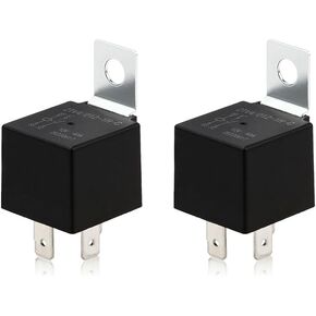 Techie 2 Pack 4 Pin Car Relay,12V 40A with Fixed Plate, AC Starter,Air Conditioner,Heavy Duty Relay Switch,Fit for Cars, Motorcycles, Trucks in Kuwait
