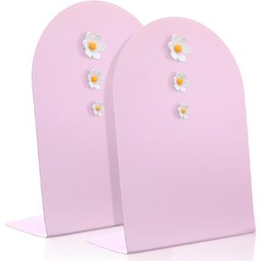 2 Pcs Pink Magnetic Bulletin Board with 6 Magnets, 7.87x11 Inch Tabletop Memo Display Board with Easel Stand for Home Office Kitchen Table Supplies in Kuwait