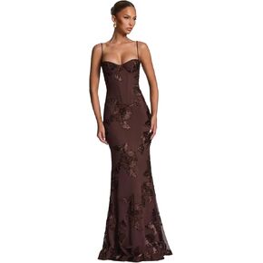 فساتين وصيفة العروس على شكل قلب 2026 مشد أشرطة سباغيتي مزهرة تول مثير بدون ظهر للحفلات الراقصة طويل in Kuwait