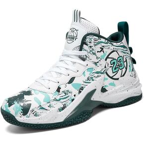 أحذية كرة السلة للأطفال، أحذية رياضية كاجوال عصرية من الجلد لكرة السلة قابلة للتنفس ومريحة للأولاد أحذية رياضية للأطفال الكبار... in Kuwait