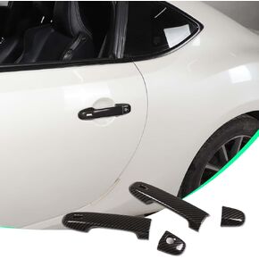 غطاء مقبض الباب الخارجي متوافق مع Toyota 86/ Subaru BRZ 2012-2024 2025 2026 ملحقات واقيات غطاء مقبض الباب الخارجي مع فتحتين ذكيتين (حبيبات ألياف الكربون) in Kuwait
