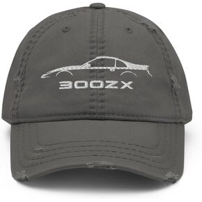 Japanese Car Culture 300zx 1990s JDM Custom Embroidered Silhouette Outline Distressed Dad Hat in Saudi Arabia