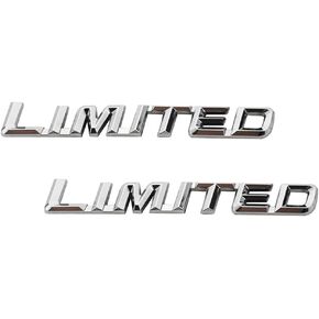 2 قطعة شعار محدود ثلاثي الأبعاد معدني رياضي شارة باب صندوق السيارة مع شريط مزدوج للسيارات والشاحنات والدراجات النارية (كروم) in Kuwait